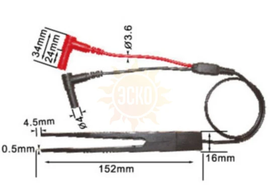 Щуп-пинцет VA3010