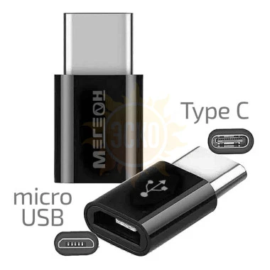 МЕГЕОН 33203К — переходник (USB-C папа - microUSB мама)