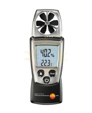 testo 410-2 — анемометр со встроенной крыльчаткой, сенсором влажности, сенсором температуры с поверкой