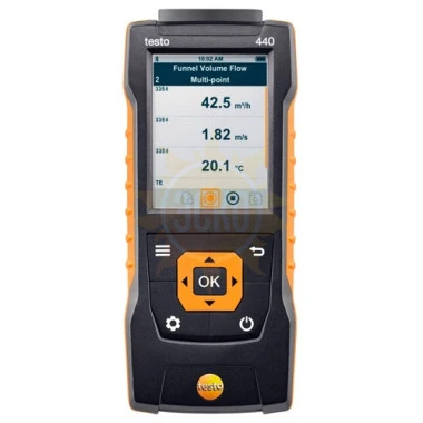 testo 440 (0563 4403) — комплект с Bluetooth крыльчаткой 100 мм 0635 9431 и кейсом