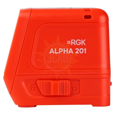 Лазерный уровень RGK ALPHA 201 с красным лучом