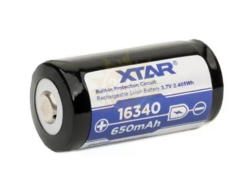 Аккумулятор Xtar 16340 3,7 В 650 mAh 1 шт.